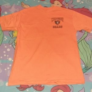 80s Chicago Bears Vintage Orange Shirt NFL Football Tee Logo Single Line Stitch